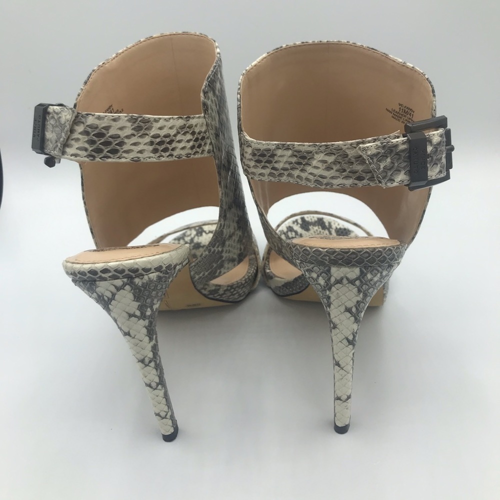 VINCE CAMUTO VANDY Snakeskin Heels - Picture 5 of 9